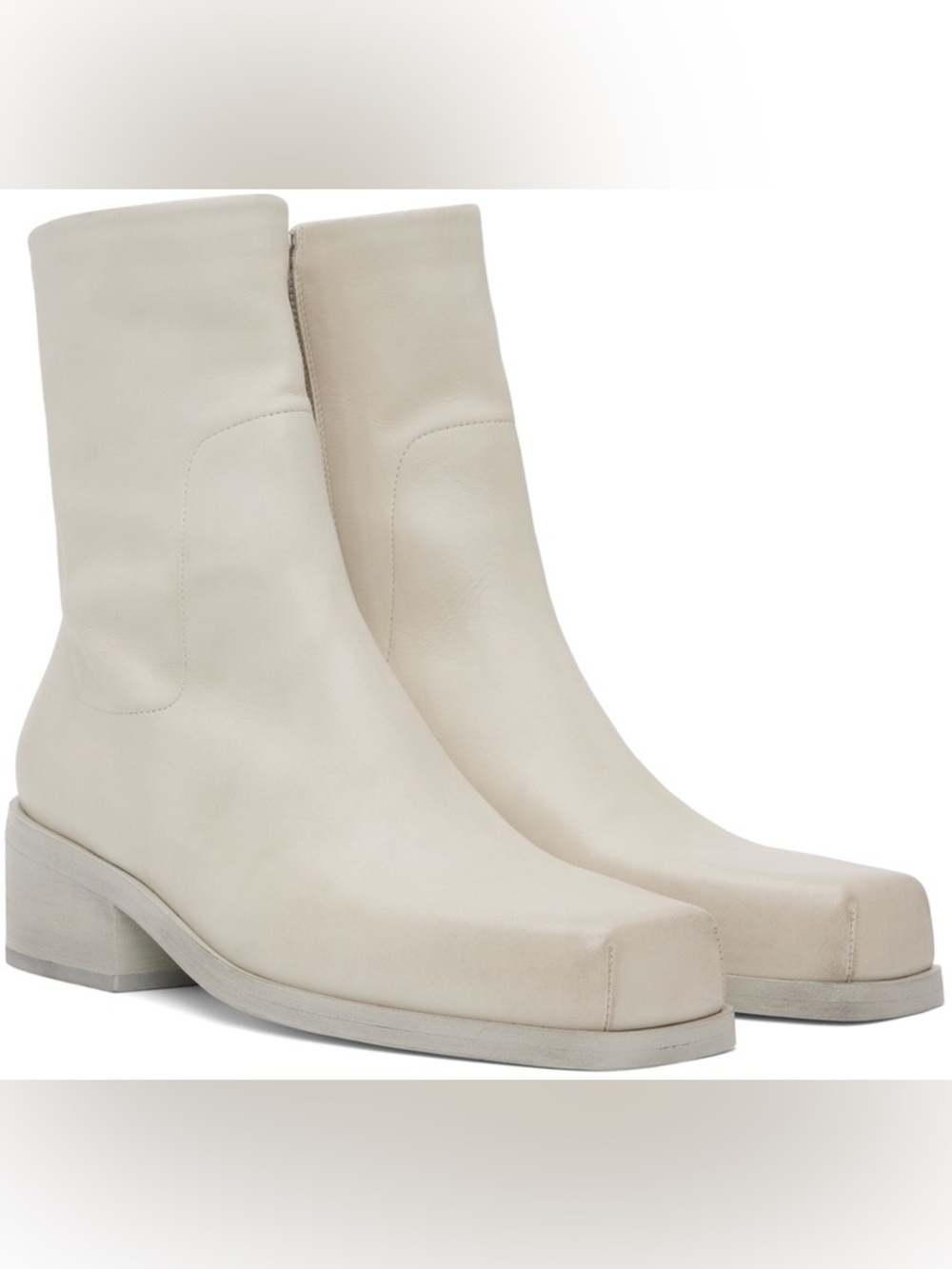 MARSÈLL | Cassello Ankle Boots - Off-White